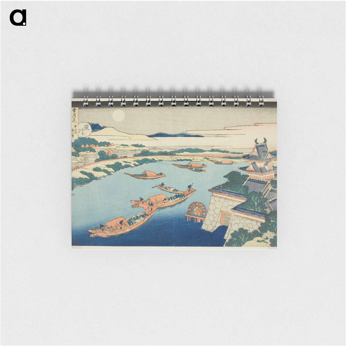 Hokusai's Moonlight on the Yodo River - 葛飾 北斎 Memo.