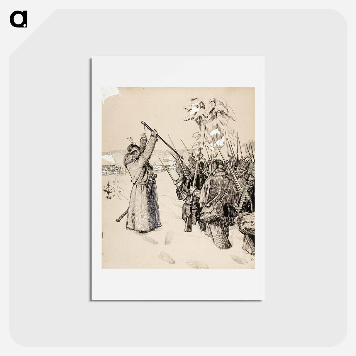 jos en jaksa ma astuskella, pojat hoi, mua kannelkaa! - アルバート エーデルフェルト Postcard.