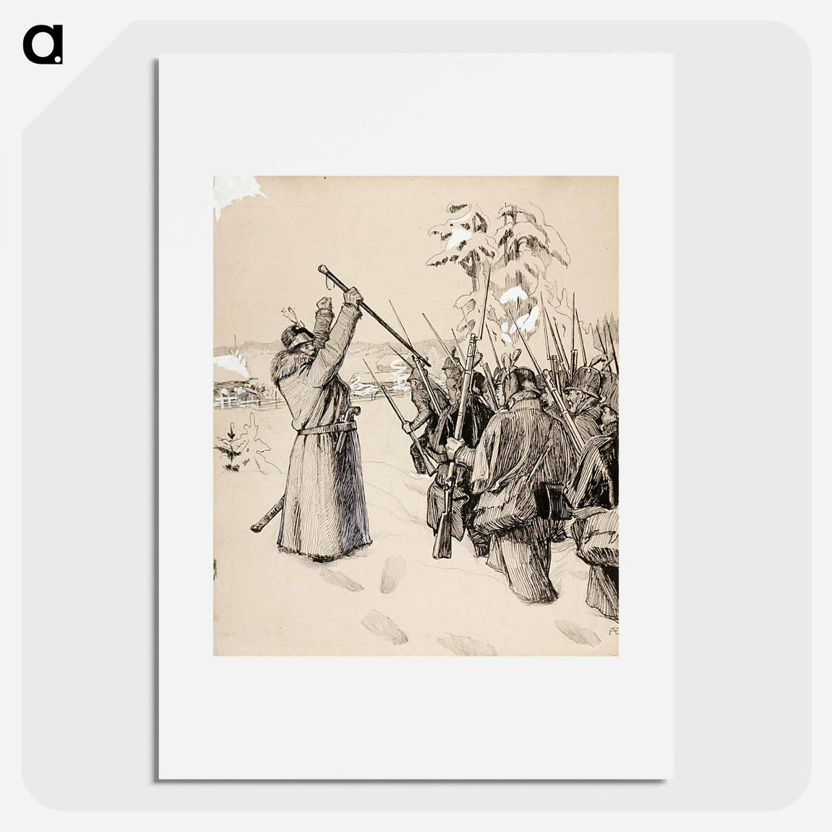 jos en jaksa ma astuskella, pojat hoi, mua kannelkaa! - アルバート エーデルフェルト Poster.