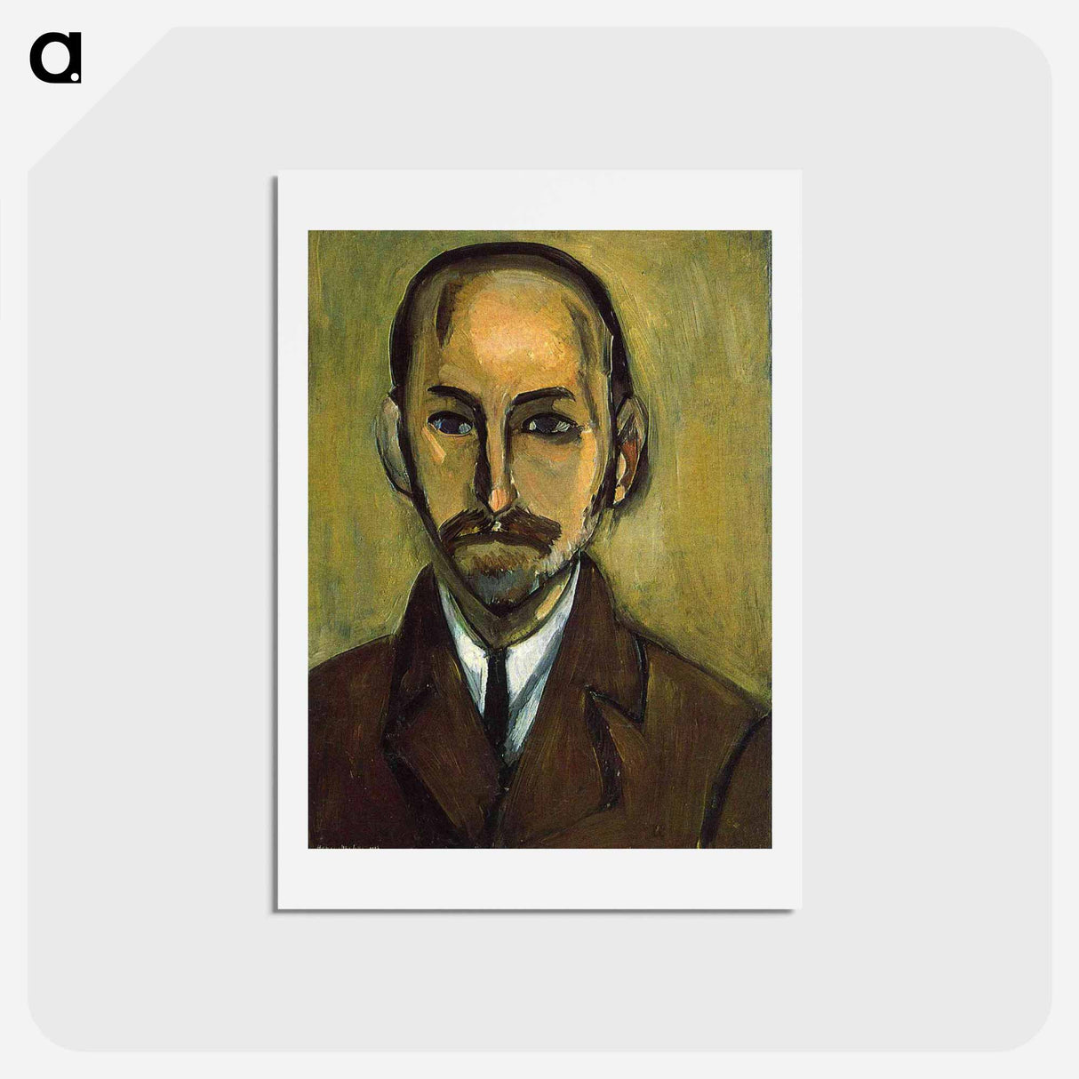 アートポストカード-Portrait of Michael Stein - アンリ マティス Postcard.