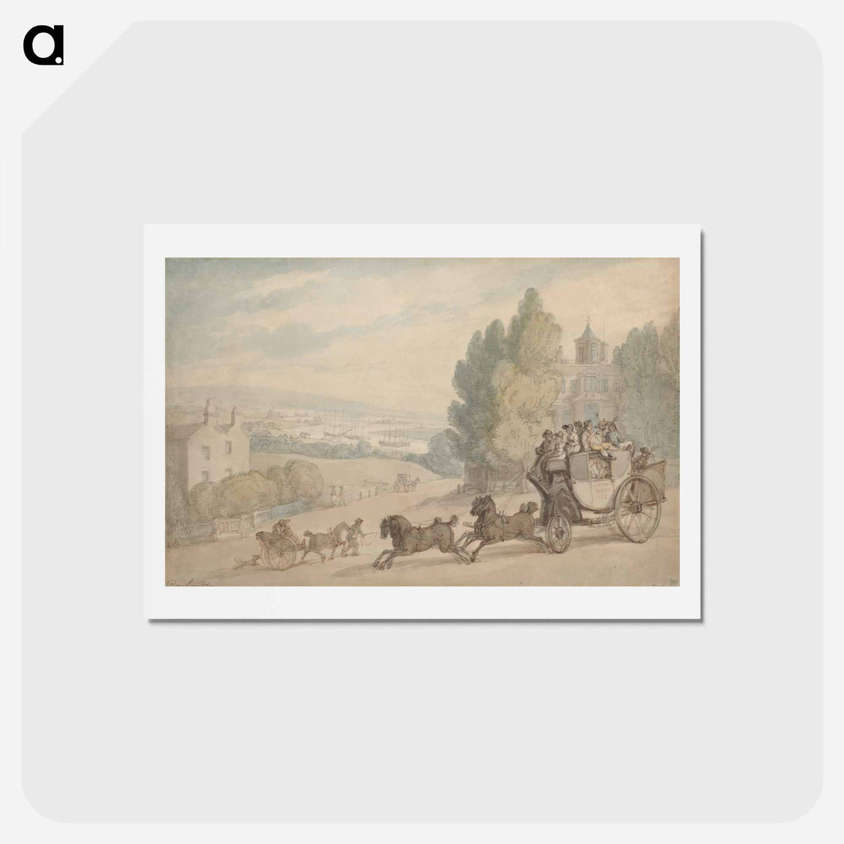 アートポストカード-The Canterbury-Dover Coach Passing Vanbrugh Castle
- イェール大学アートギャラリー Postcard.