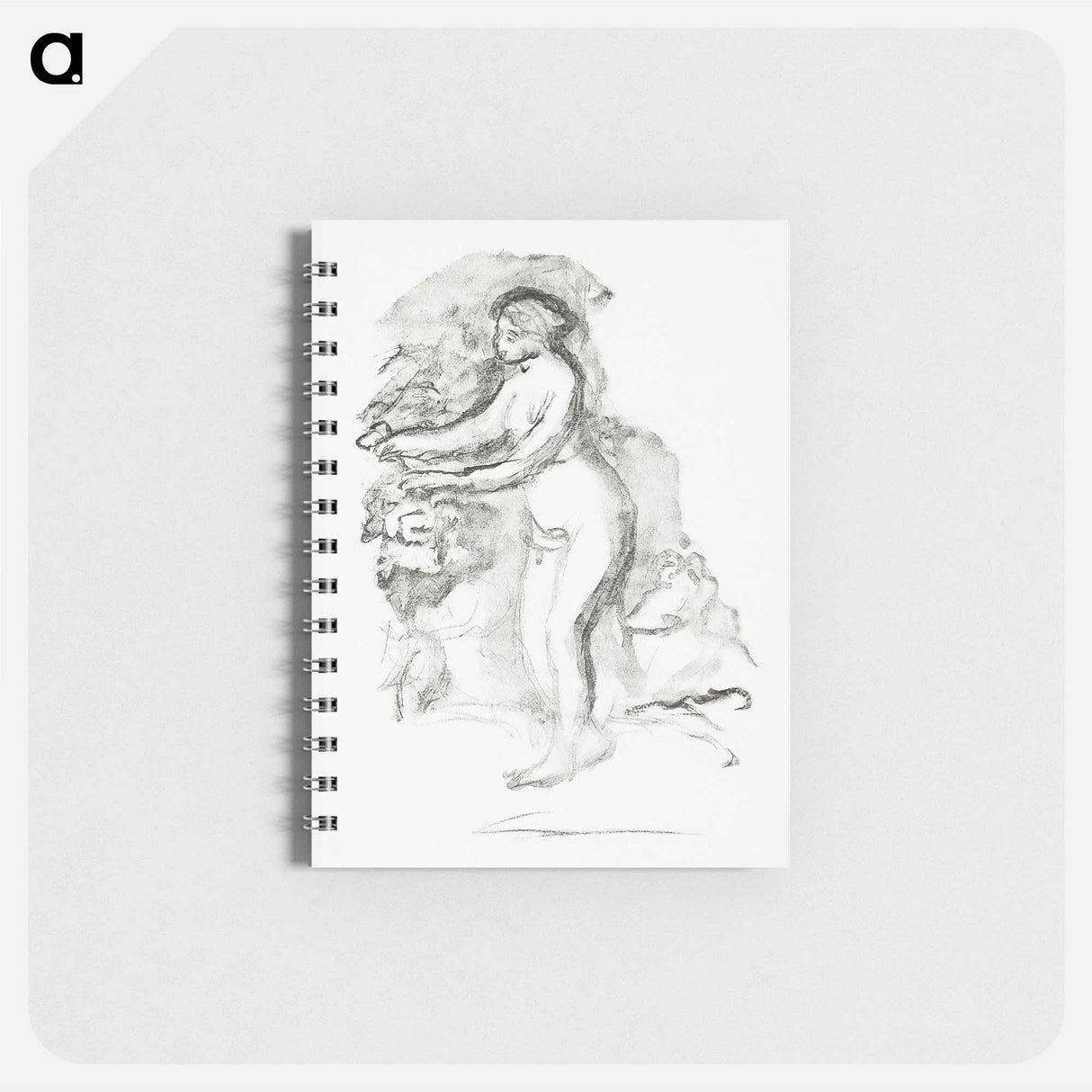 Femme au cep de vigne - ピエール オーギュスト ルノワール Memo.