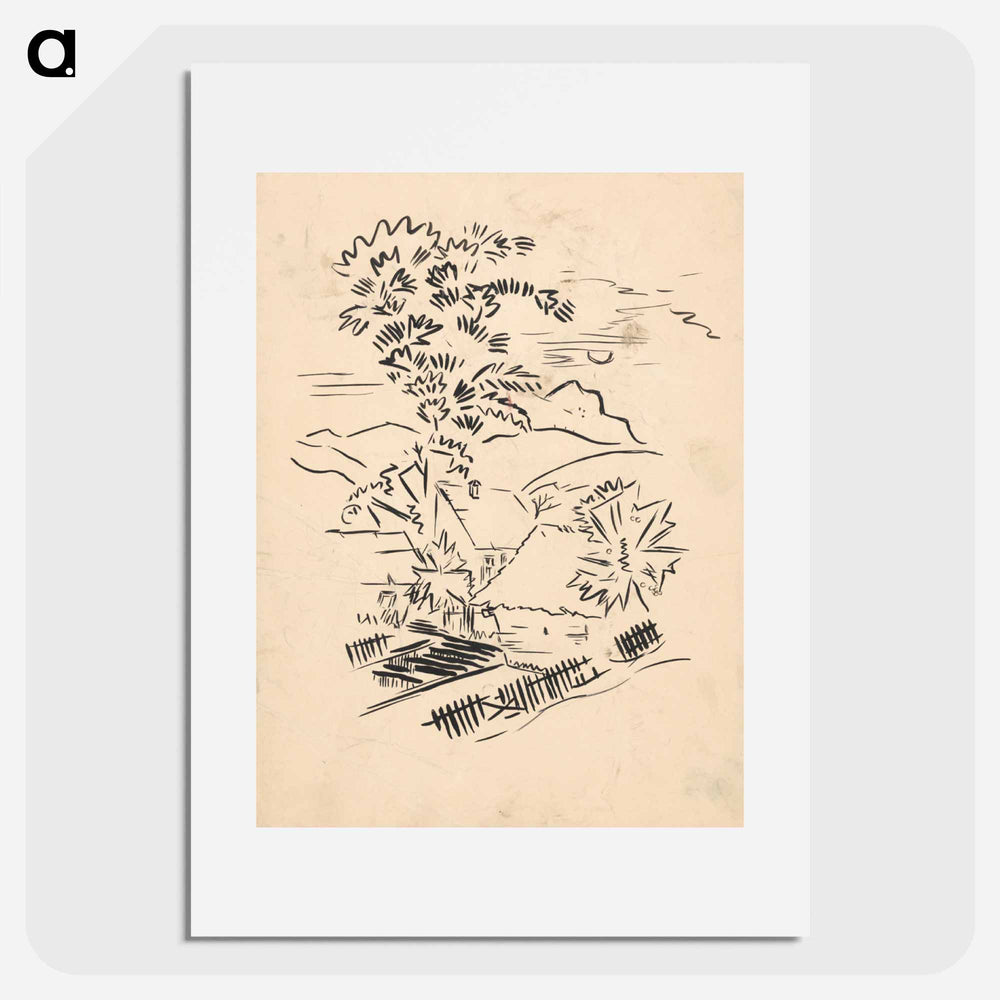 Village motif - アーノルド ピーター ワイズ クビンチャン Poster.