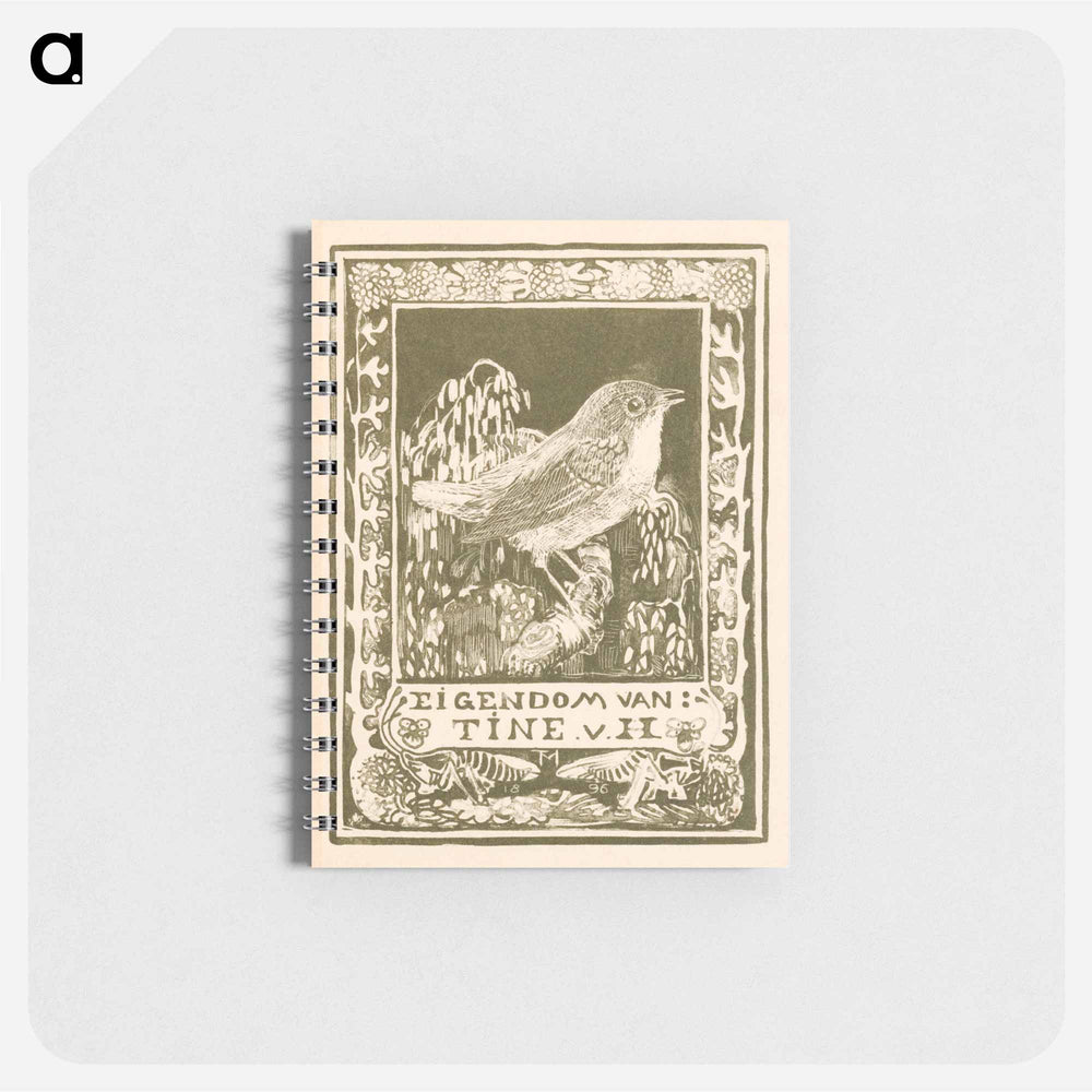 Ex libris van Tine van Hoytema - テオ ヴァン ホイテマ Memo.