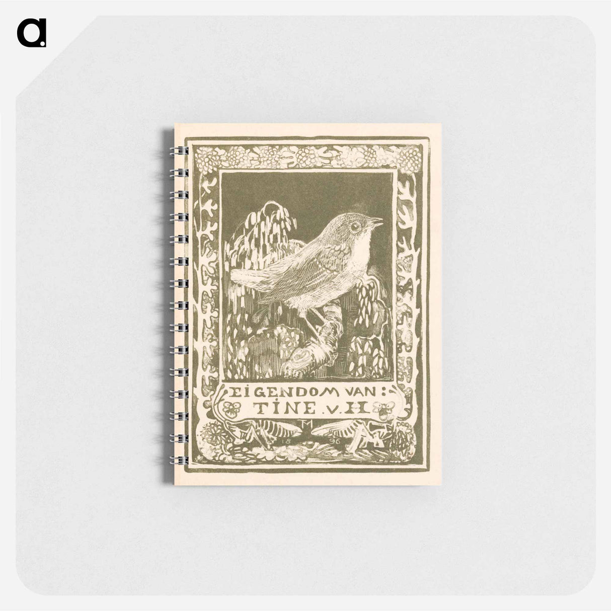 Ex libris van Tine van Hoytema - テオ ヴァン ホイテマ Memo.