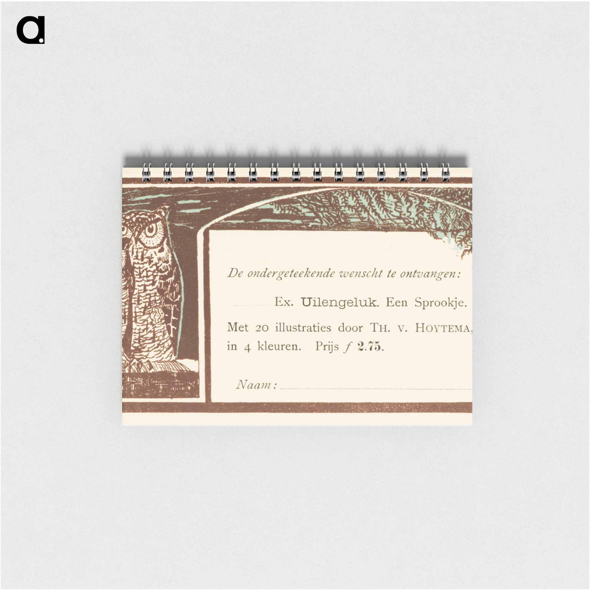 Bestelkaart voor Uilengeluk - テオ ヴァン ホイテマ Memo.