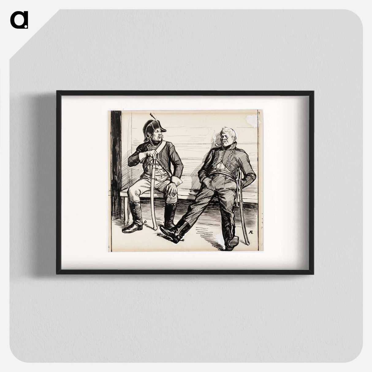 Kaksi rakuunaa - アルバート エーデルフェルト Poster.