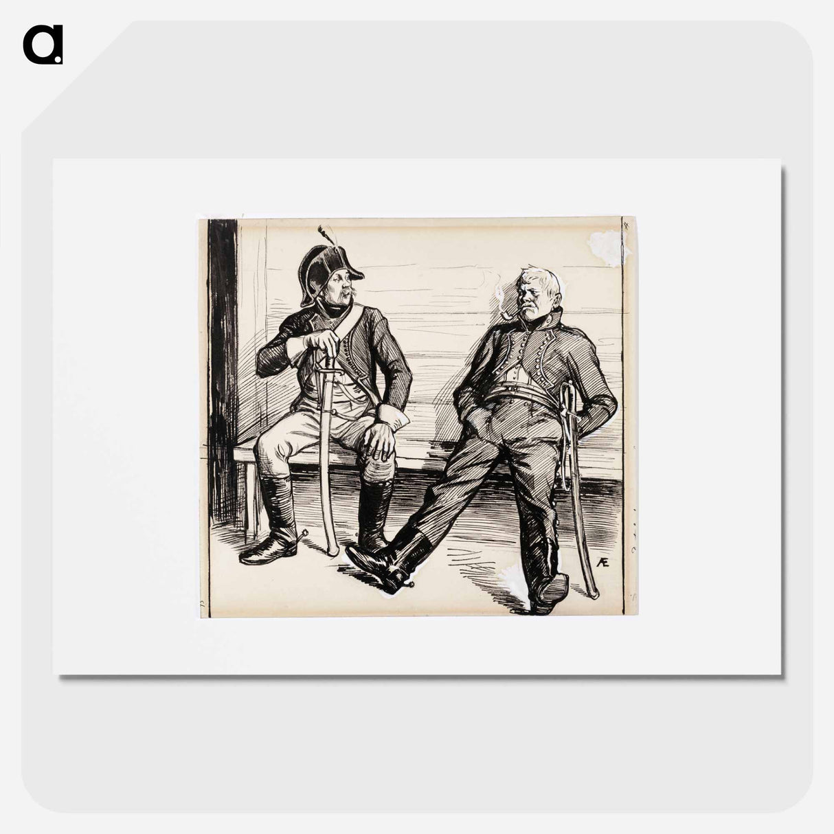 Kaksi rakuunaa - アルバート エーデルフェルト Poster.