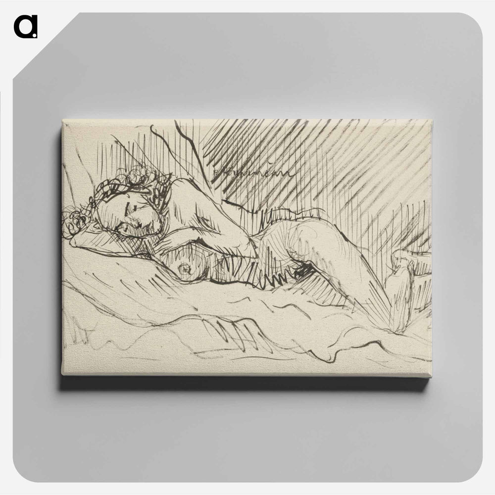 Sketchbook 22 lying woman - アーノルド ピーター ワイズ クビンチャン Canvas.