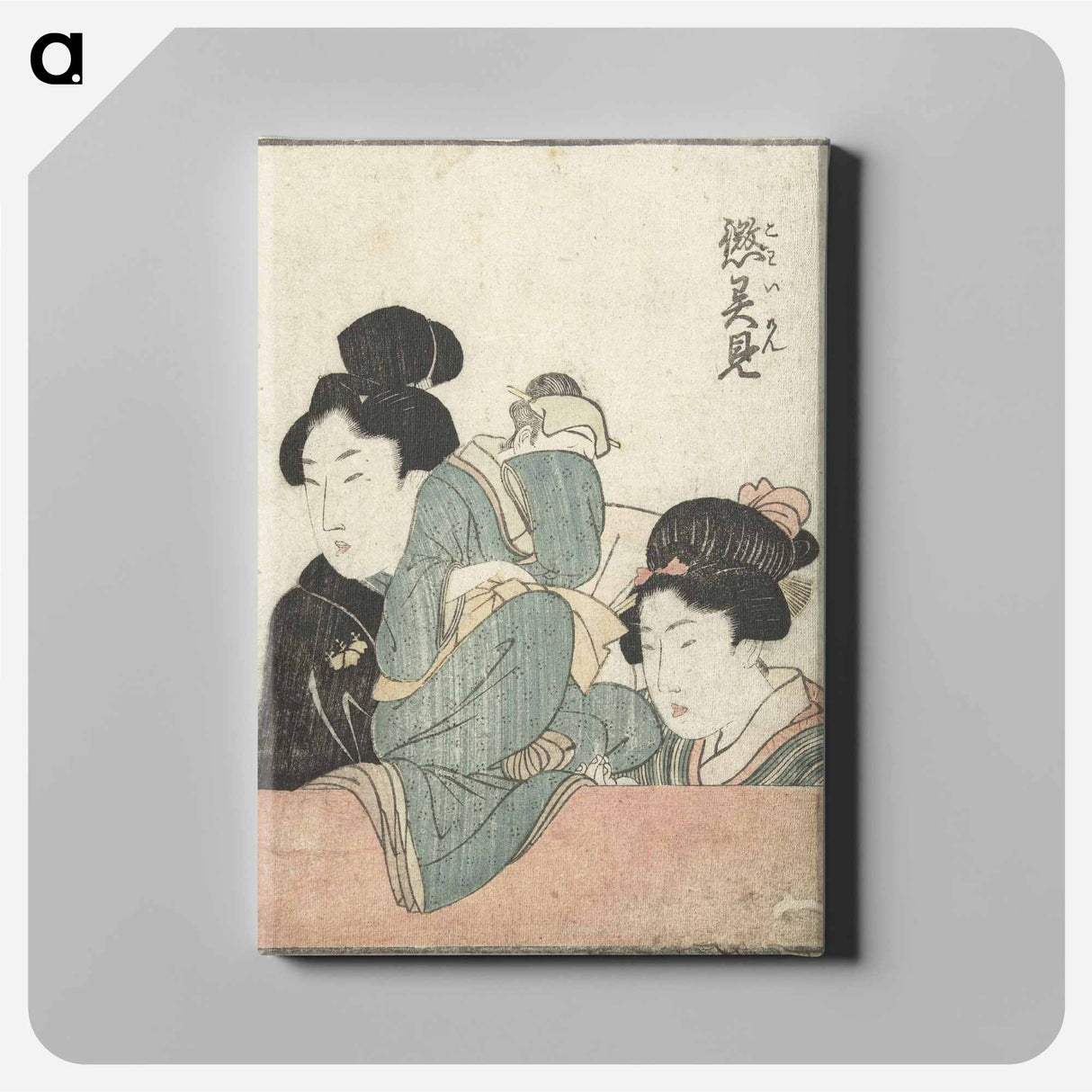 アートパネル-Hokusai's women - 葛飾 北斎 Canvas.