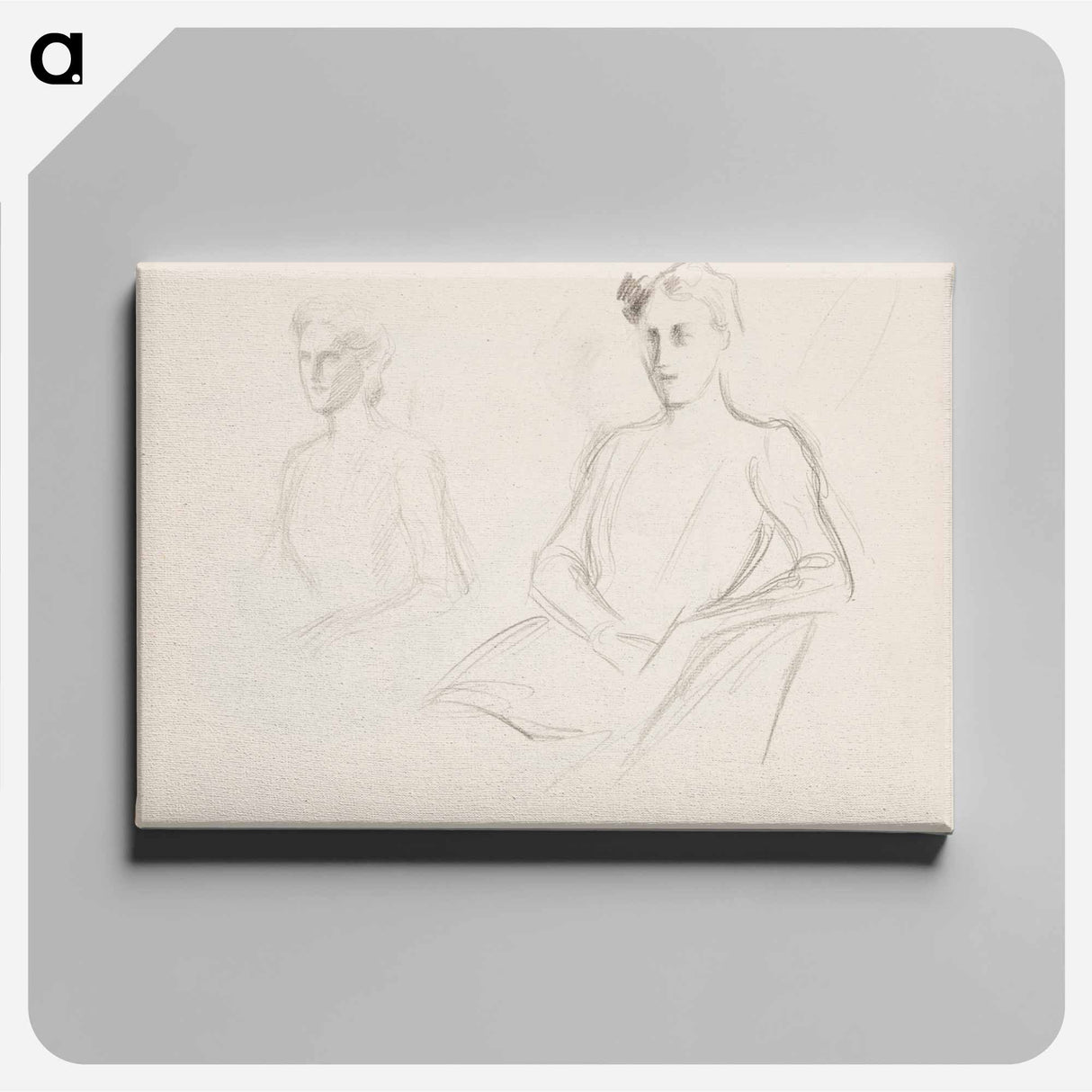 Vapaaherratar Anne Bennetin muotokuvaluonnos - アルバート エーデルフェルト Canvas.