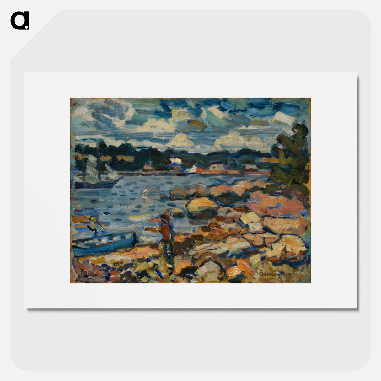 アートポスター-Brooksville, Maine (River & Rocks)
- バーンズ・コレクション Poster.