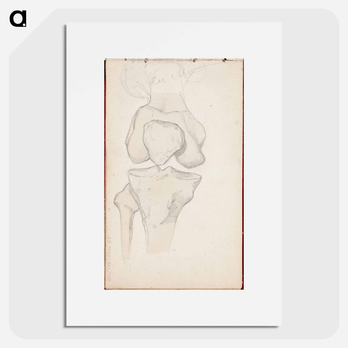 (unknown) part of a sketchbook - アルバート エーデルフェルト Poster.