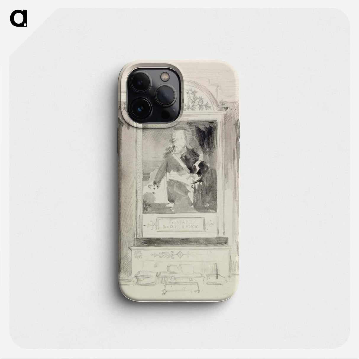 Portrait of Gustav III - アルバート エーデルフェルト Phone Case.