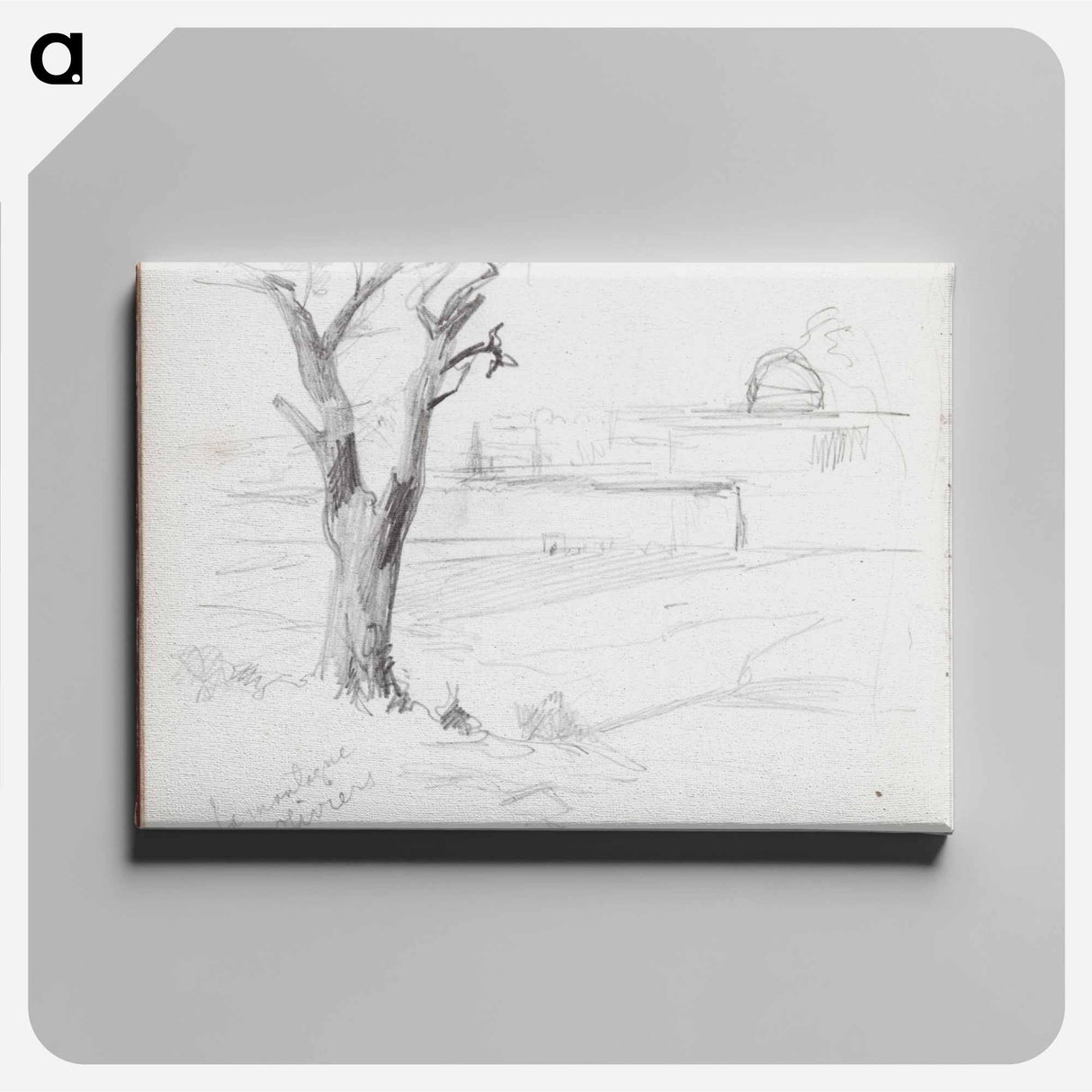 (unknown) part of a sketchbook - アルバート エーデルフェルト Canvas.