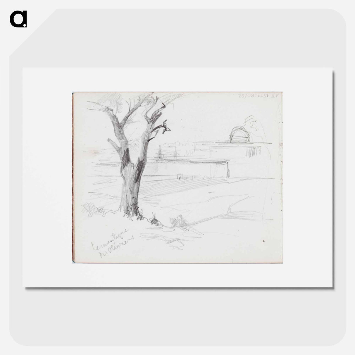 (unknown) part of a sketchbook - アルバート エーデルフェルト Poster.