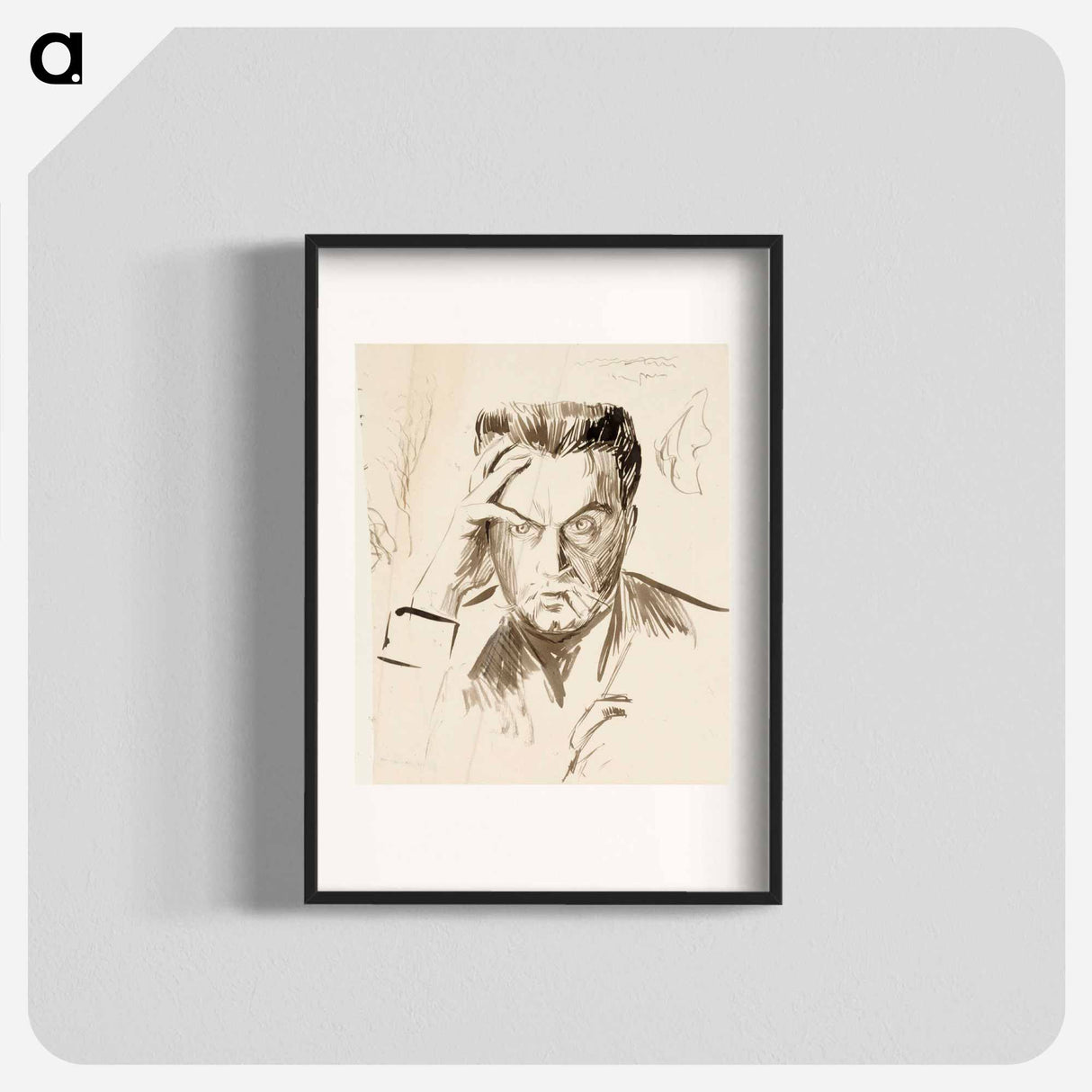 Self-portrait - アルバート エーデルフェルト Poster.