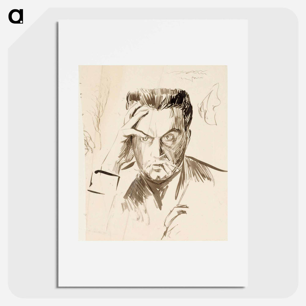 Self-portrait - アルバート エーデルフェルト Poster.