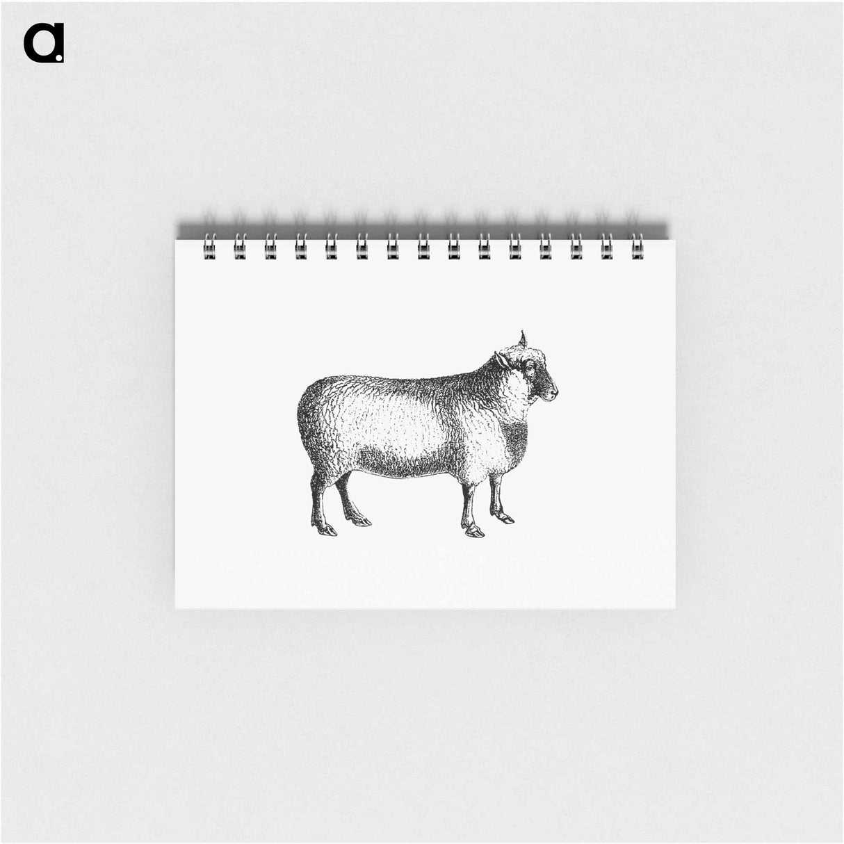 アートメモ帳-Sheep from On the Domesticated Animals of the British Islands
- 大英図書館 Memo.
