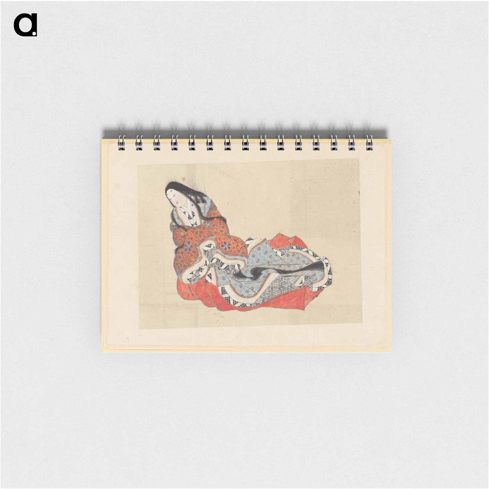 Court Lady, School of Katsushika Hokusai - 葛飾 北斎 Memo.