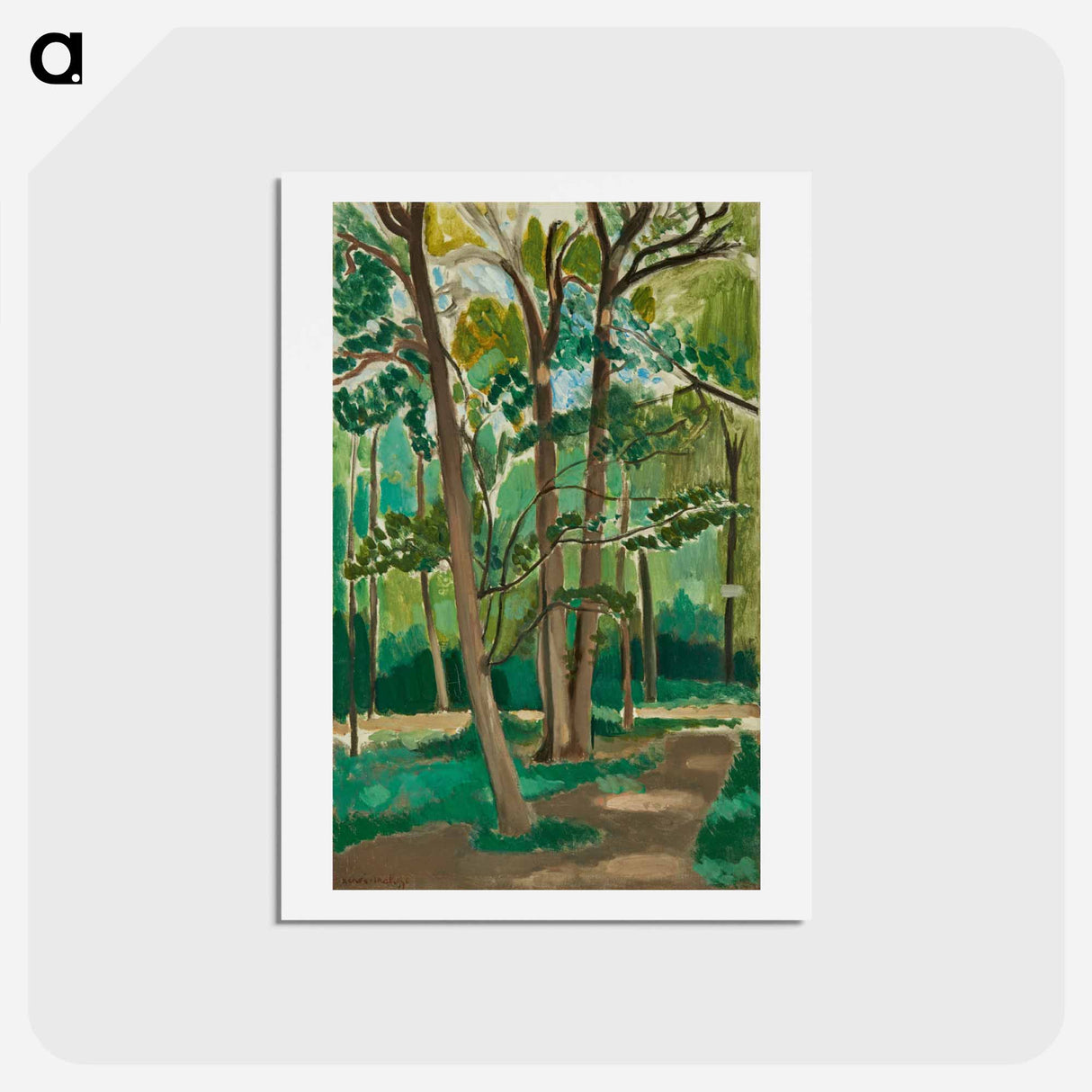 アートポストカード-Le Carrefour De Malabry - アンリ マティス Postcard.