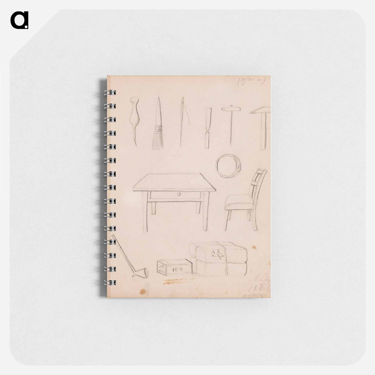 Työkaluja ; sormus ; pöytä ja tuoli ; paketteja - アルバート エーデルフェルト Memo.