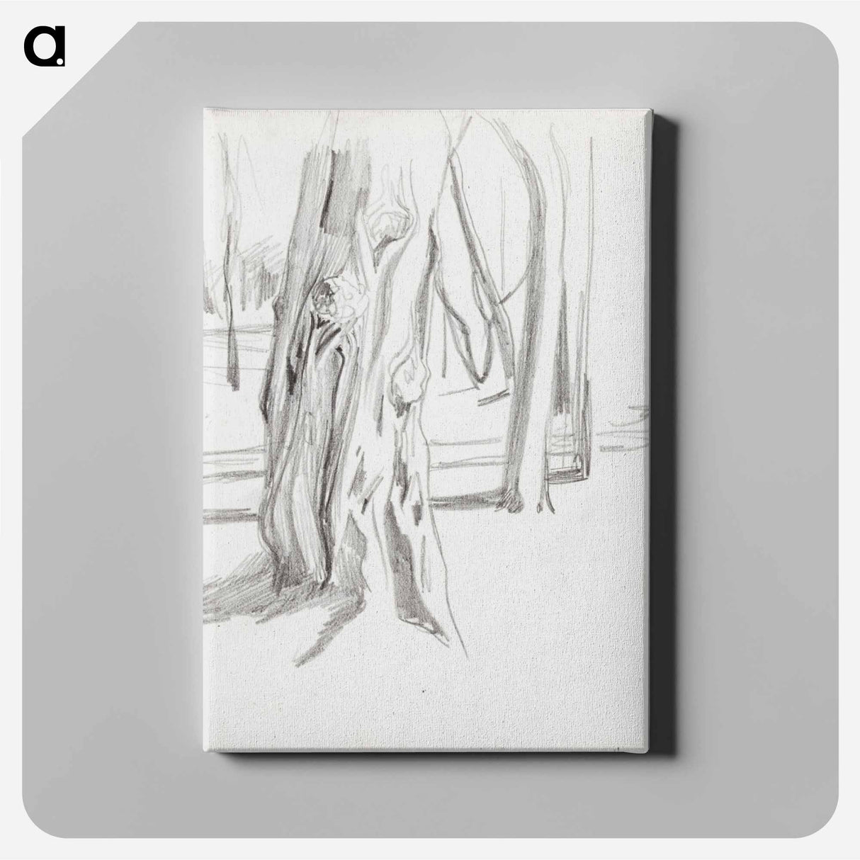 (unknown) part of a sketchbook - アルバート エーデルフェルト Canvas.