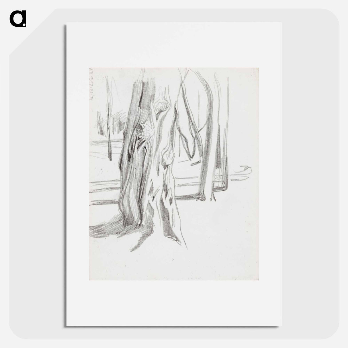 アートポスター-(unknown) part of a sketchbook - アルバート エーデルフェルト Poster.
