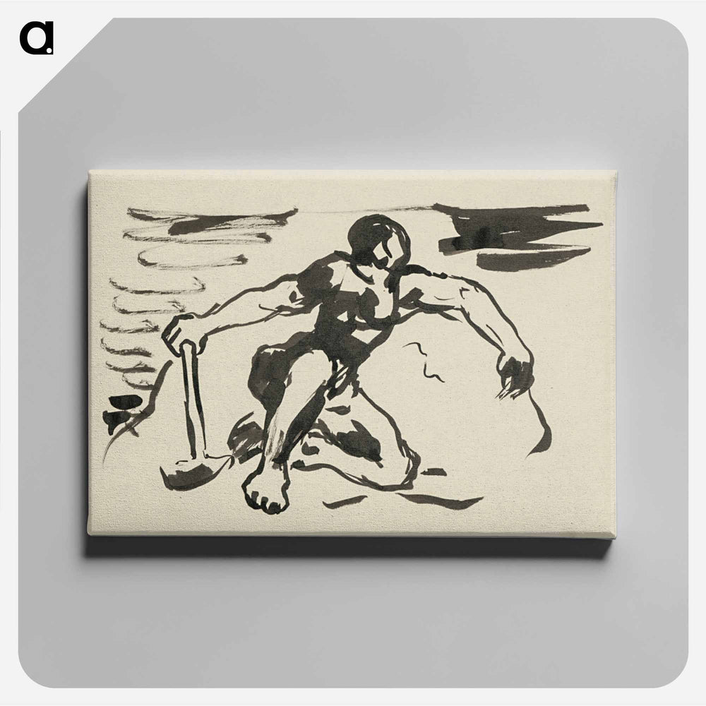 Sketchbook 22 seated figure - アーノルド ピーター ワイズ クビンチャン Canvas.