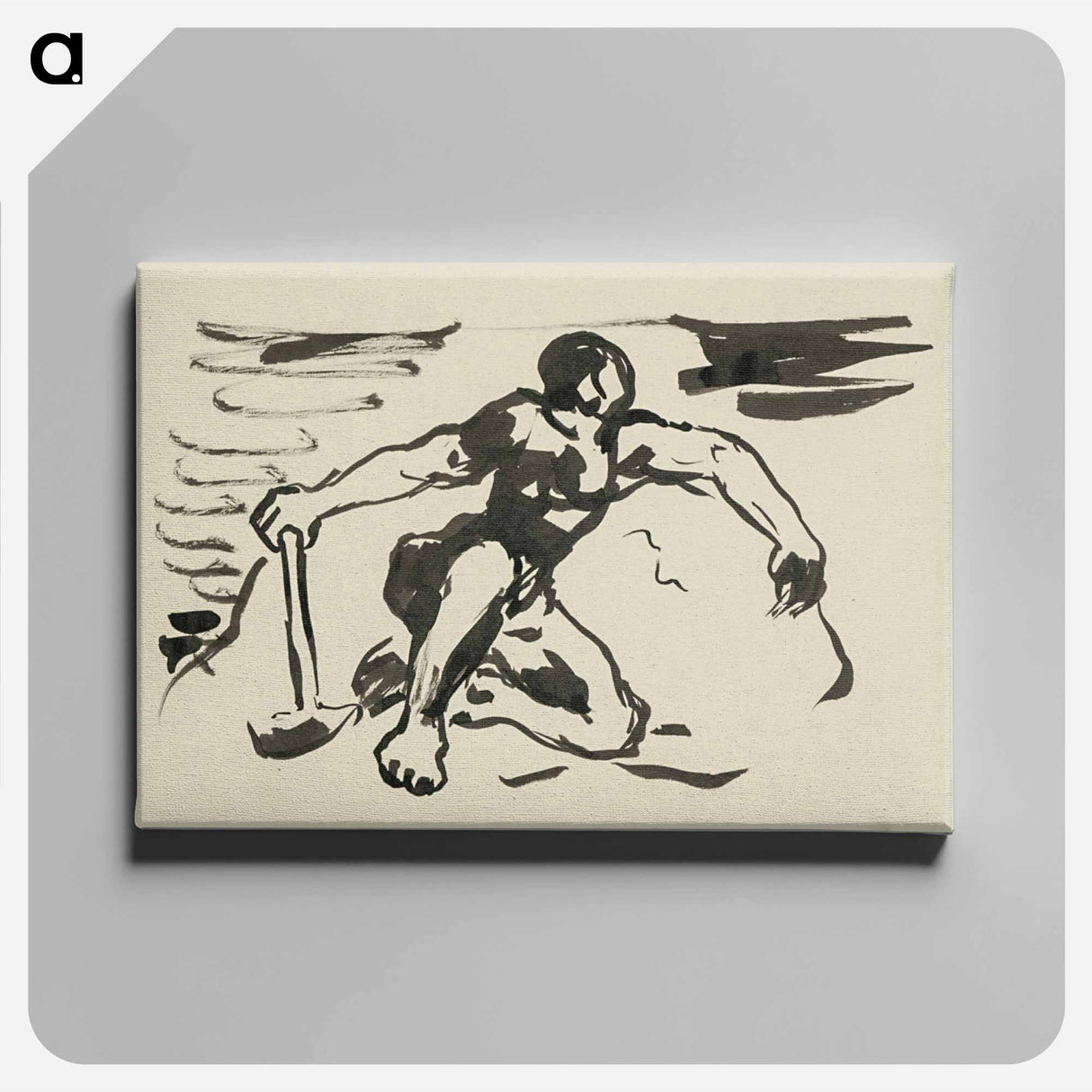 Sketchbook 22 seated figure - アーノルド ピーター ワイズ クビンチャン Canvas.