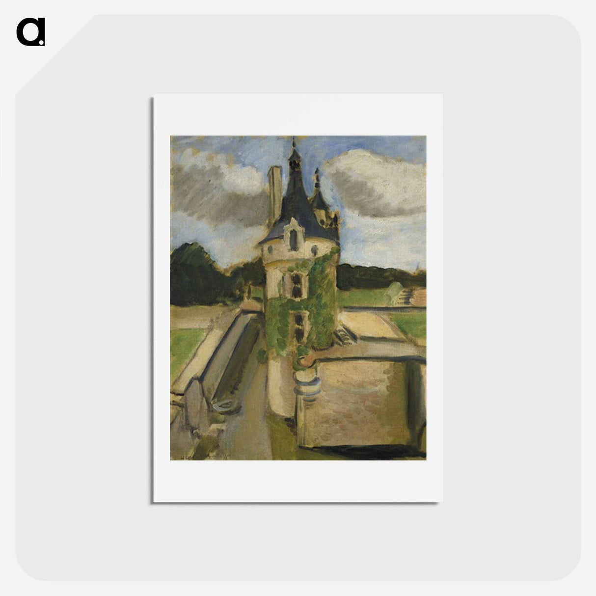 アートポストカード-Lla Tour De Chenonceaux - アンリ マティス Postcard.