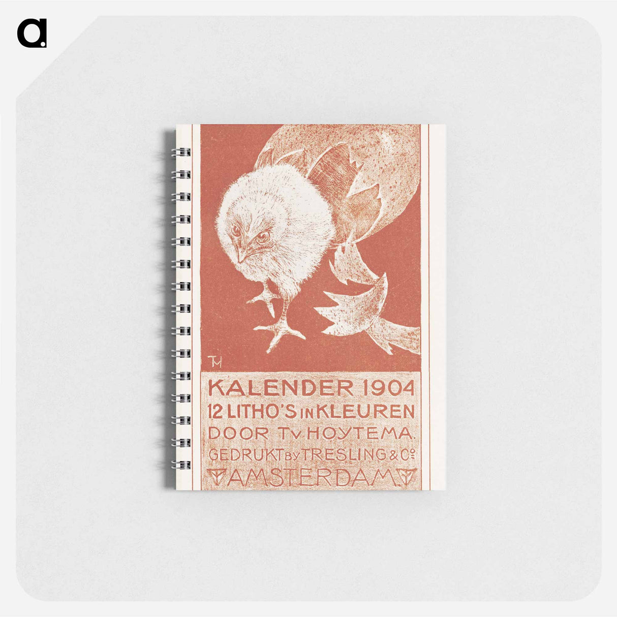 Aankondiging voor kalender 1904 - テオ ヴァン ホイテマ Memo.