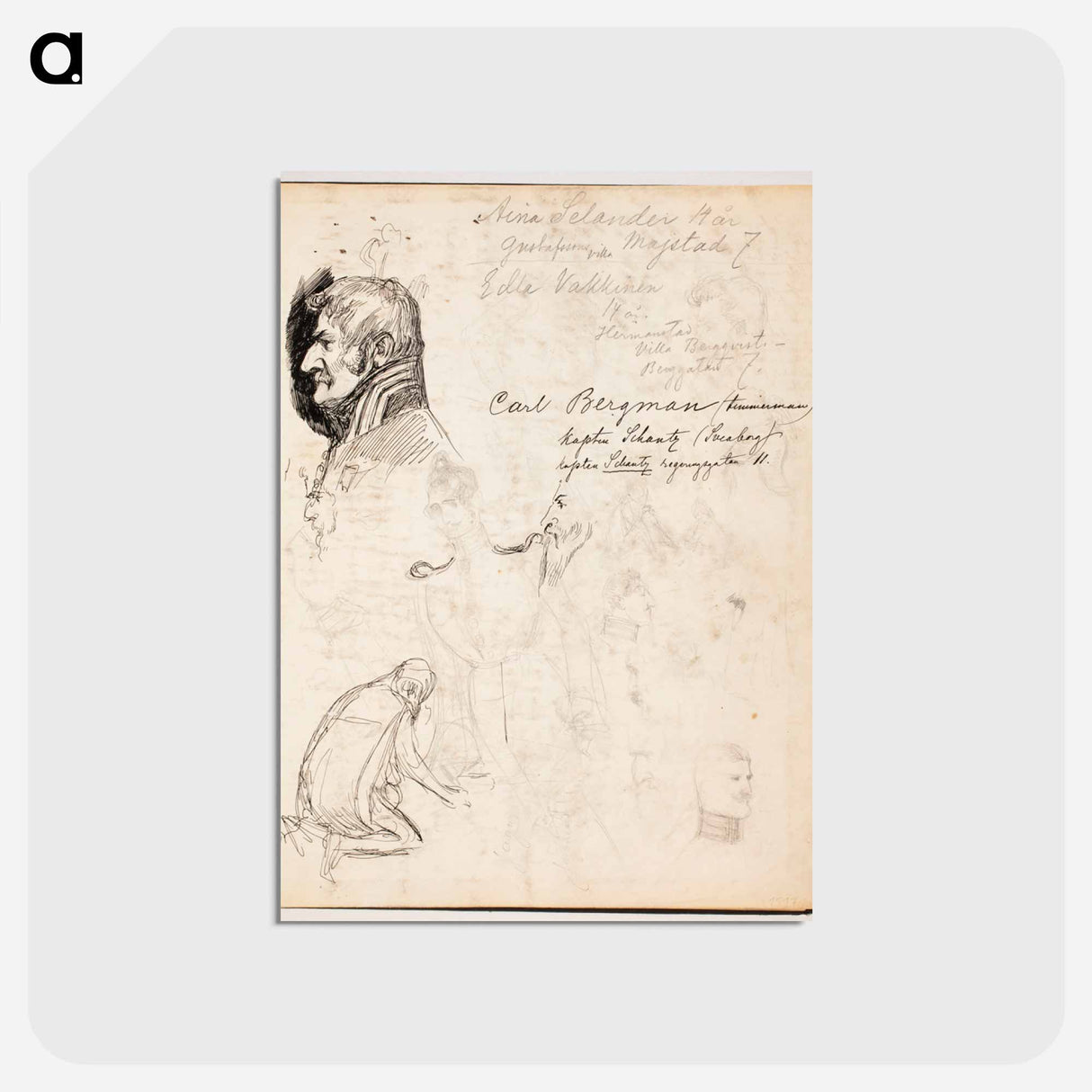 (unknown) - アルバート エーデルフェルト Postcard.