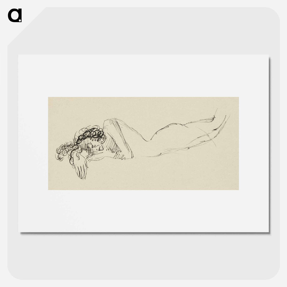 Sketchbook 22 lying woman - アーノルド ピーター ワイズ クビンチャン Poster.