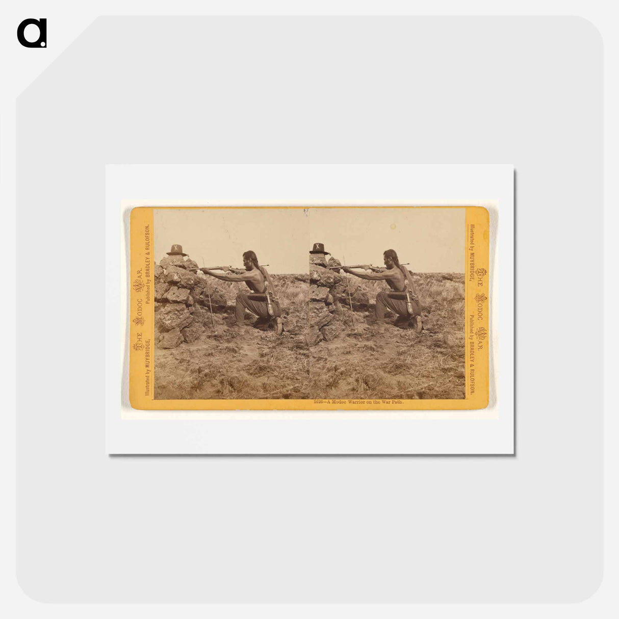 アートポストカード-A Modoc Warrior on the War Path
- エドワード マイブリッジ Postcard.