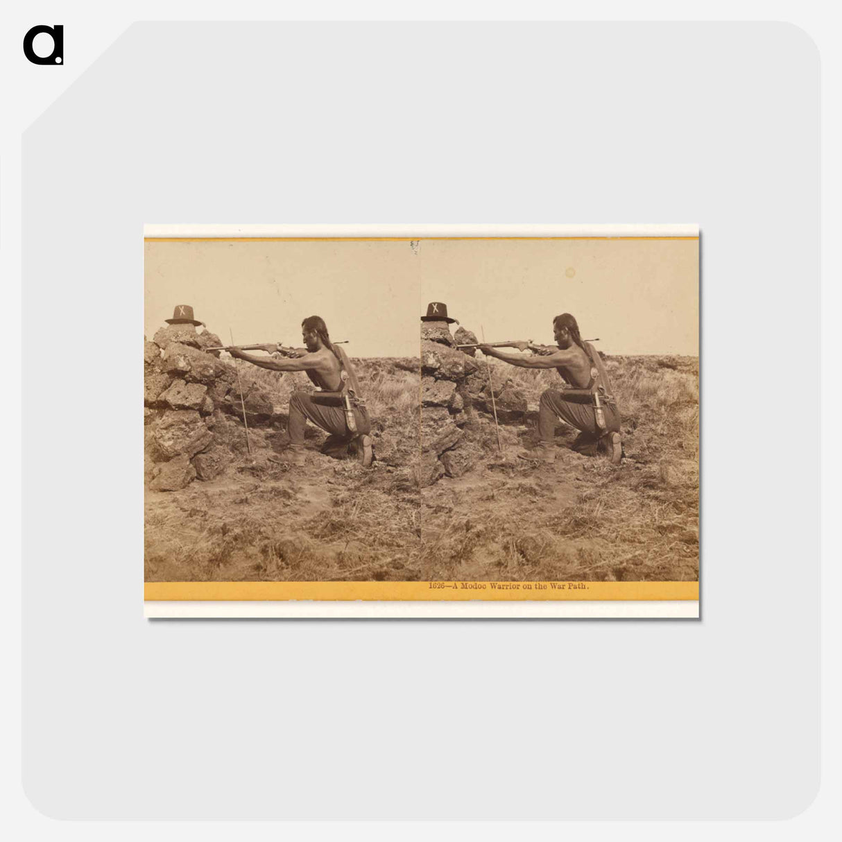アートポストカード-A Modoc Warrior on the War Path
- エドワード マイブリッジ Postcard.