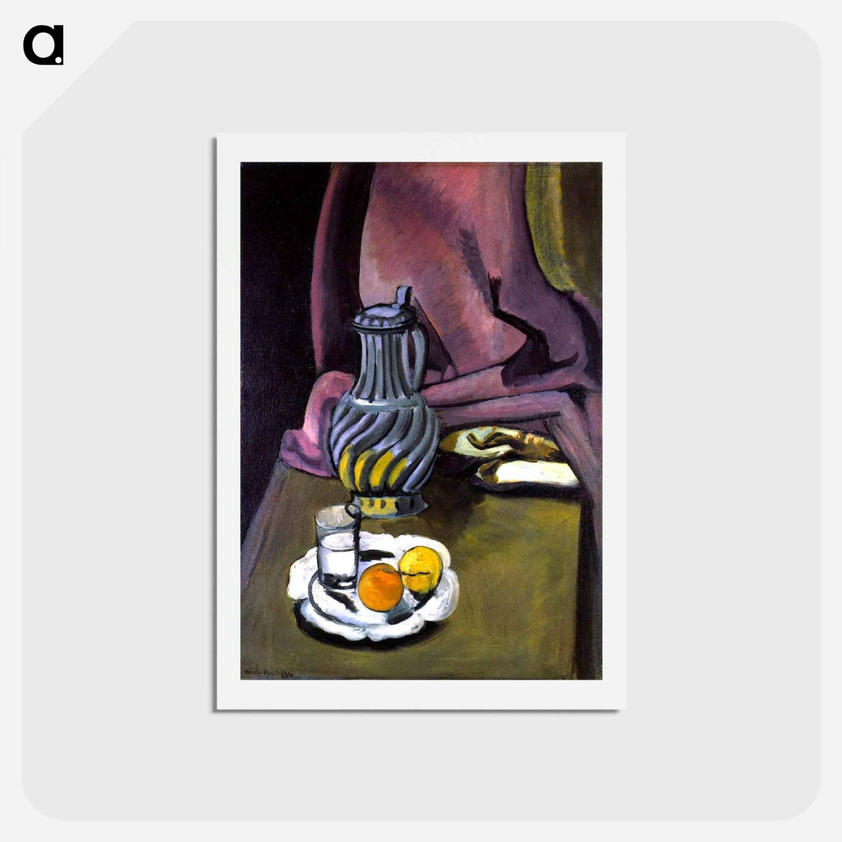 アートポストカード-The Pewter Jug - アンリ マティス Postcard.