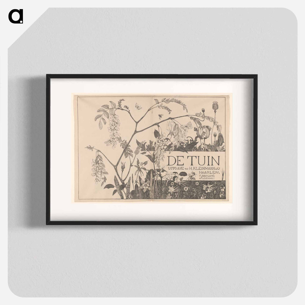 Omslag for the tijdschrift 'De Tuin' - Theo van Hoytema Poster.