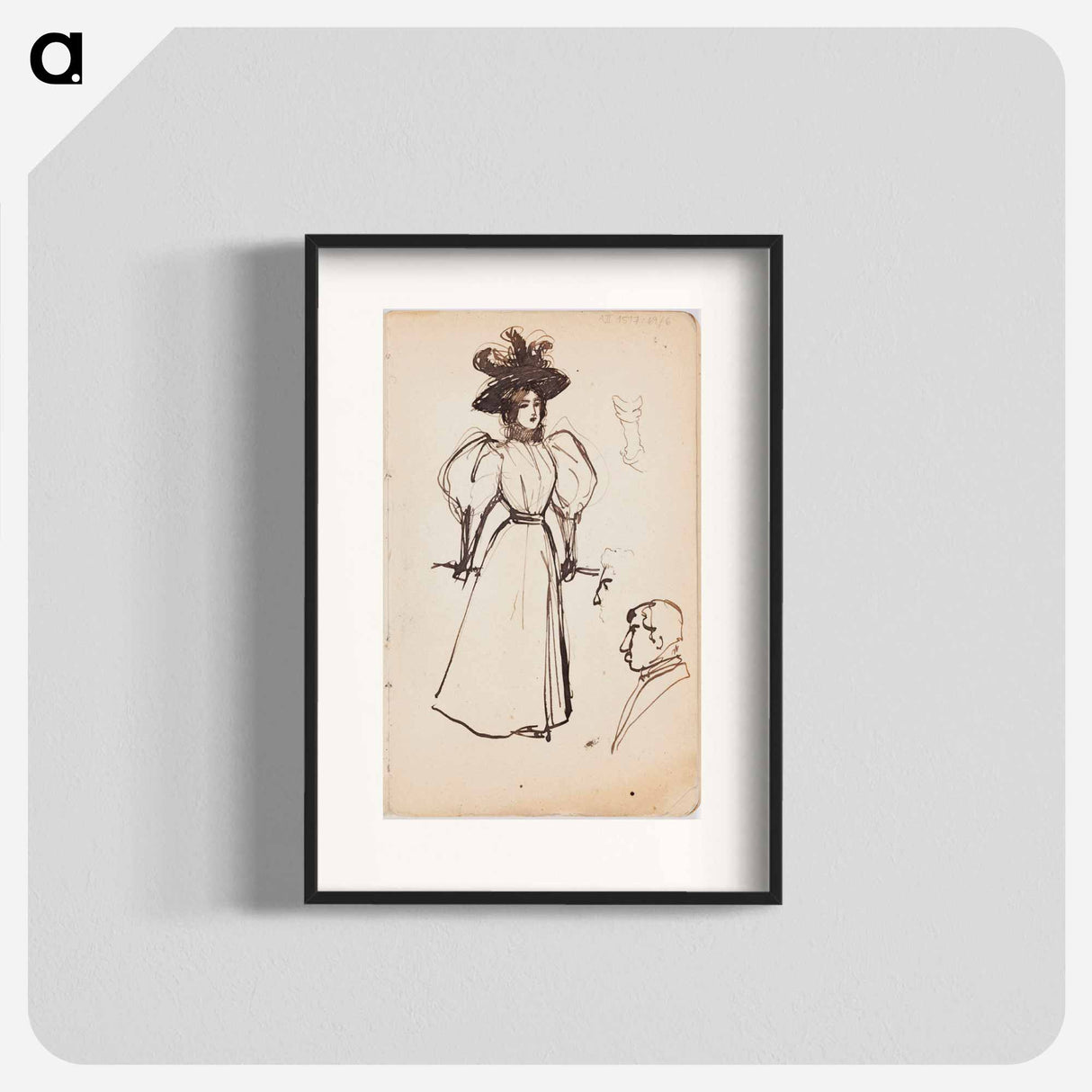 (unknown) part of a sketchbook - アルバート エーデルフェルト Poster.