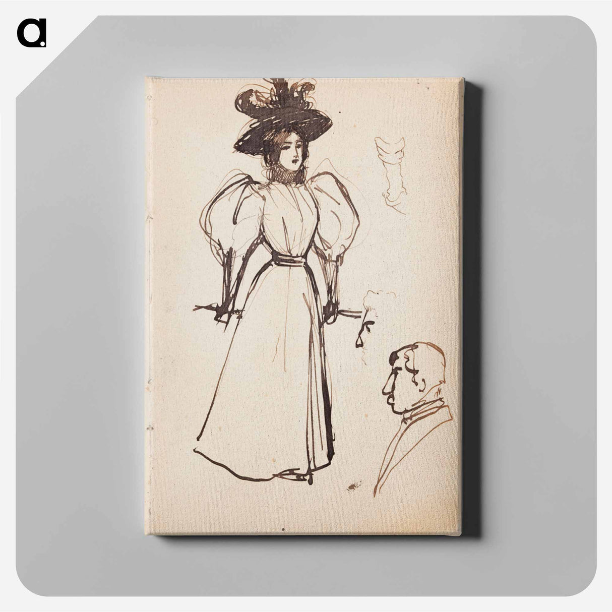 (unknown) part of a sketchbook - アルバート エーデルフェルト Canvas.