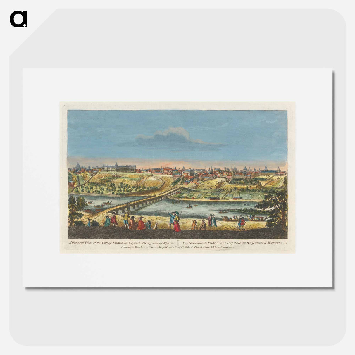 アートポスター-A General View of the City of Madrid, the Capital of Kingdom of Spain
- イェール大学アートギャラリー Poster.