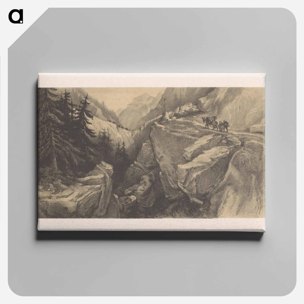 Berglandschap - Theo van Hoytema Canvas.