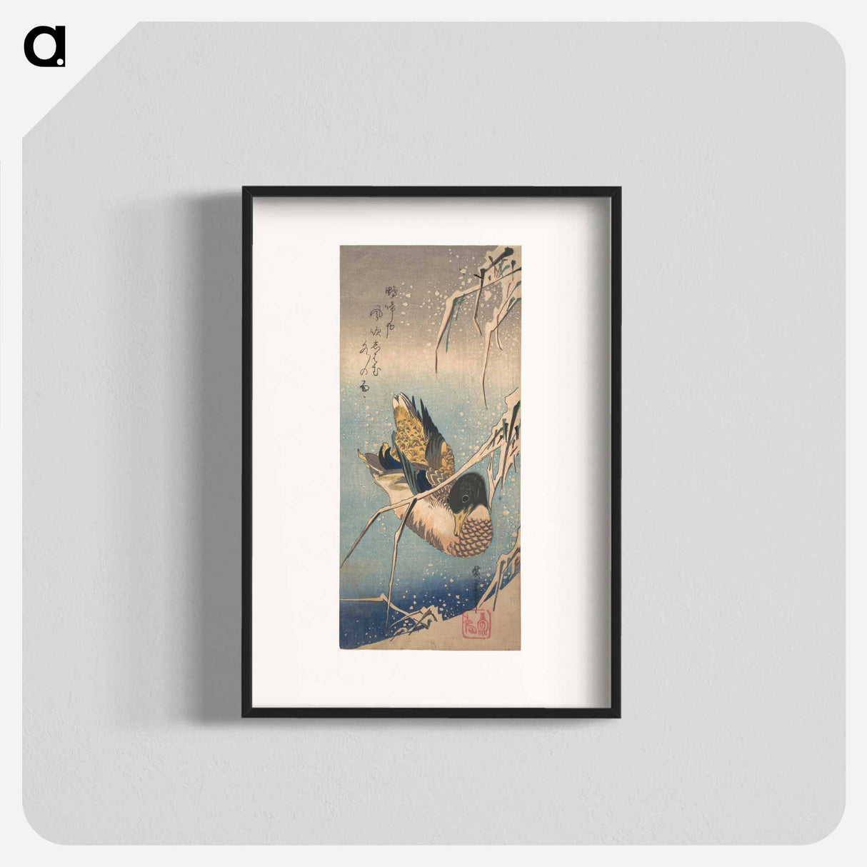 アートポスター-Mallard and Snow-covered Reeds
- 歌川 広重 Poster.