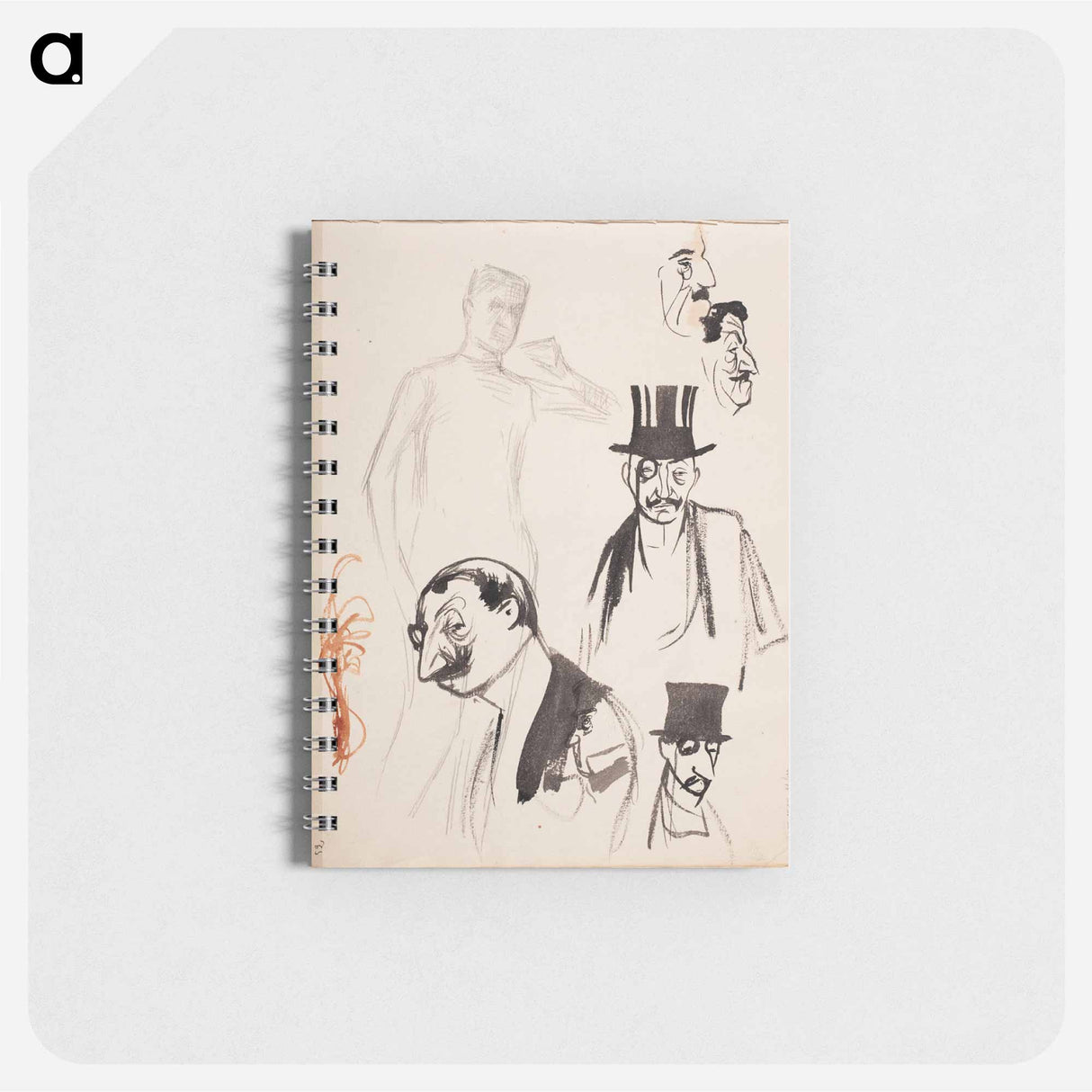 Akseli gallén ; karikatyyrejä - アルバート エーデルフェルト Memo.