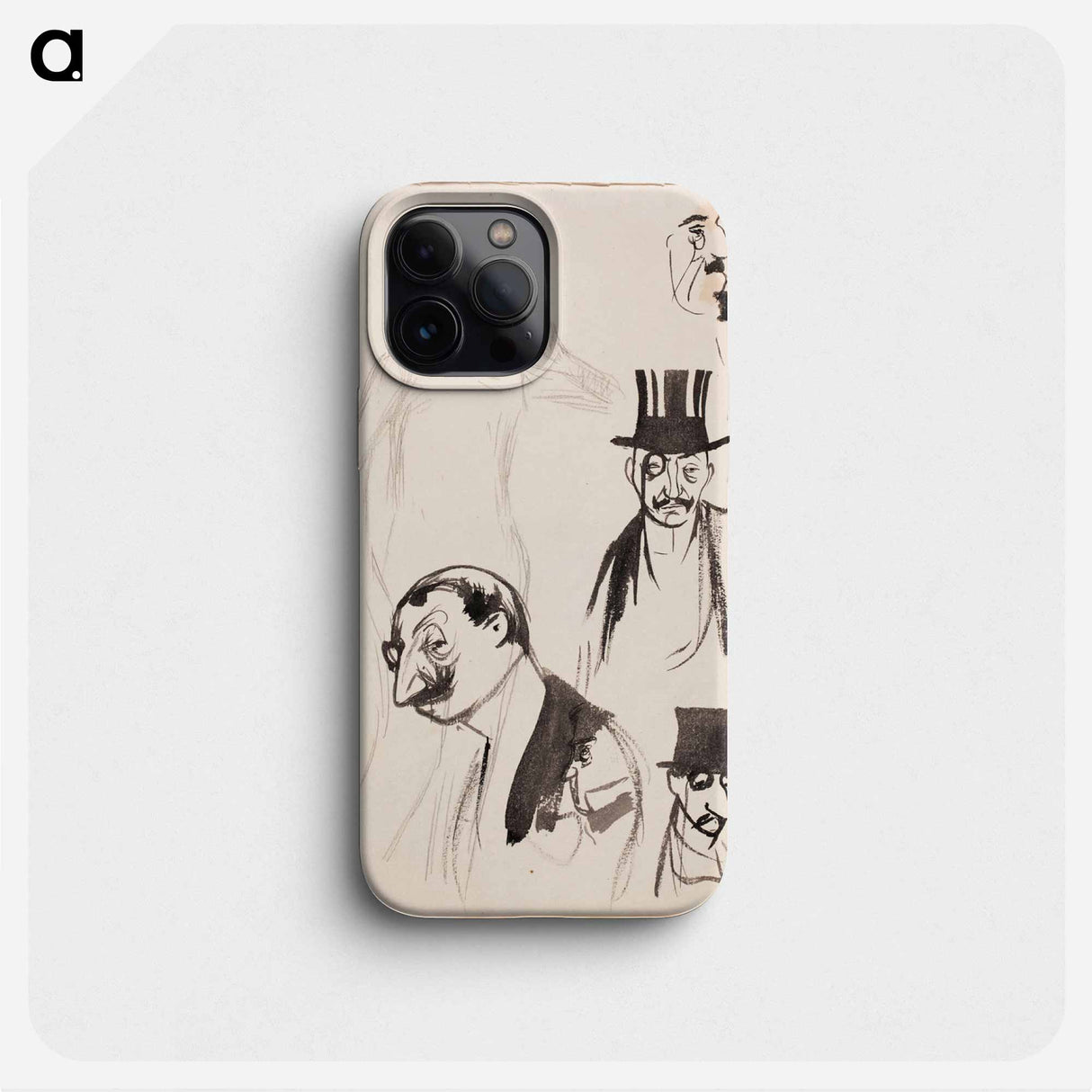 Akseli gallén ; karikatyyrejä - アルバート エーデルフェルト Phone Case.