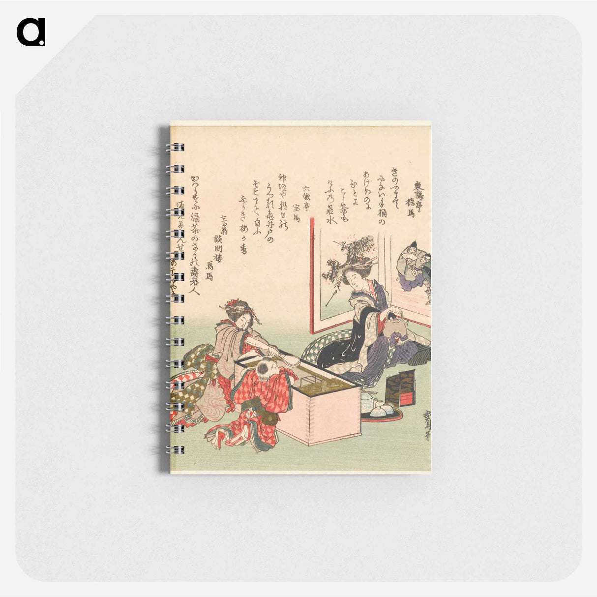 A comparison of Genroku poems and shells - 葛飾 北斎 Memo.