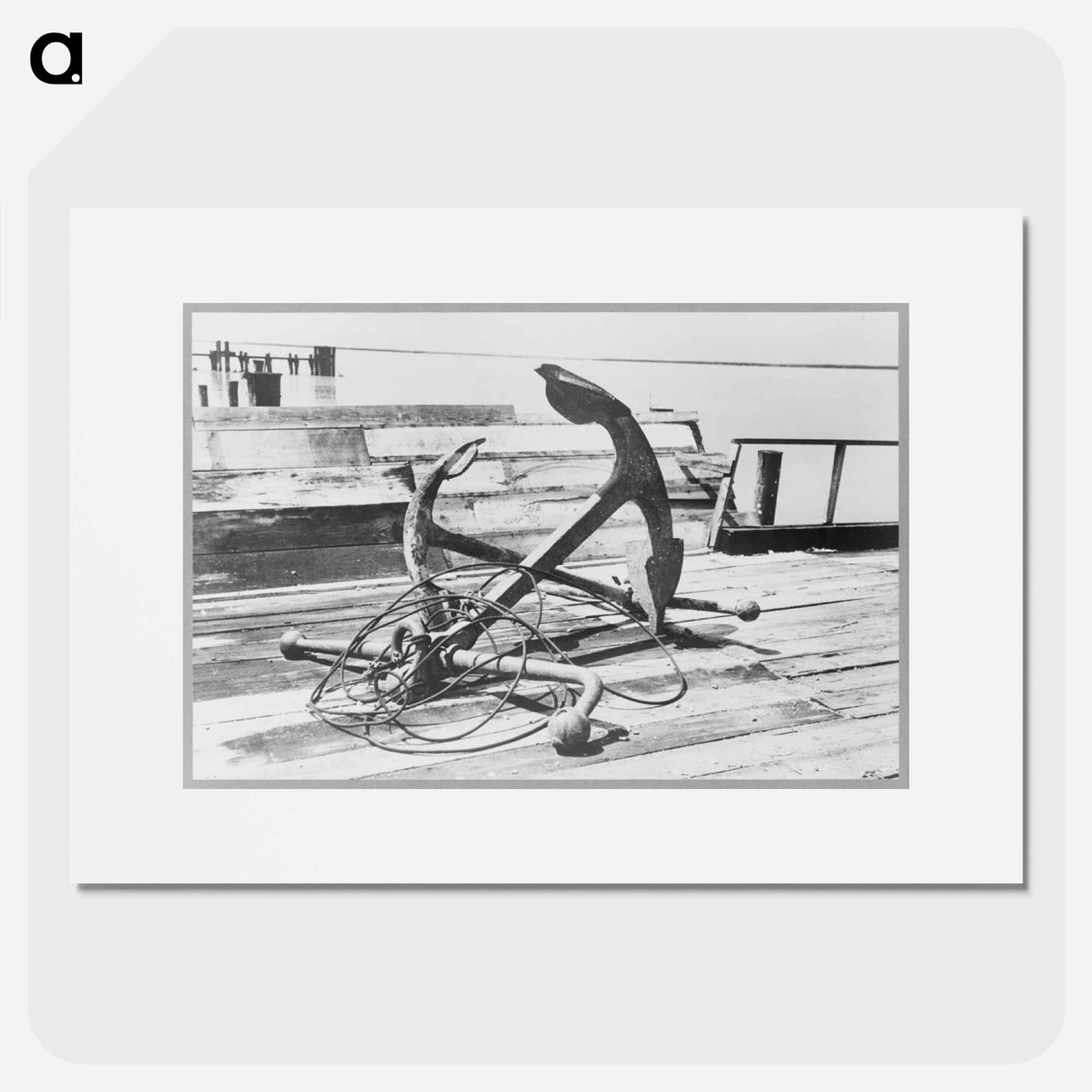 アートポスター-Anchors on Dock, Burrwood, Louisiana
- ラッセル リー Poster.