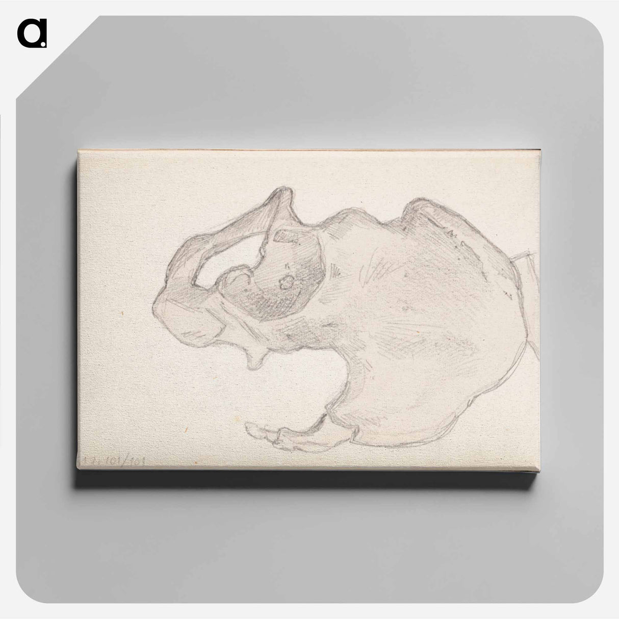 (unknown) part of a sketchbook - アルバート エーデルフェルト Canvas.