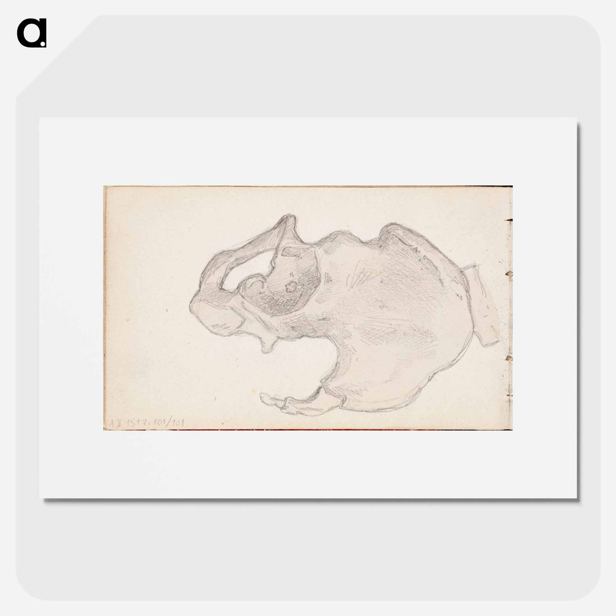 アートポスター-(unknown) part of a sketchbook - アルバート エーデルフェルト Poster.
