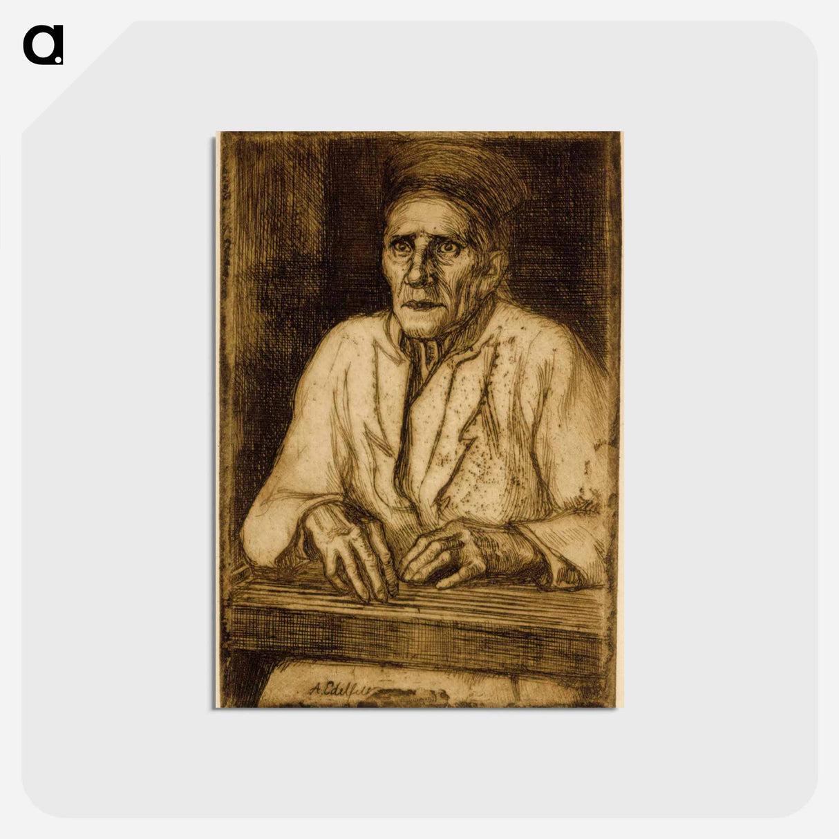 Paraske kanteleineen - アルバート エーデルフェルト Postcard.